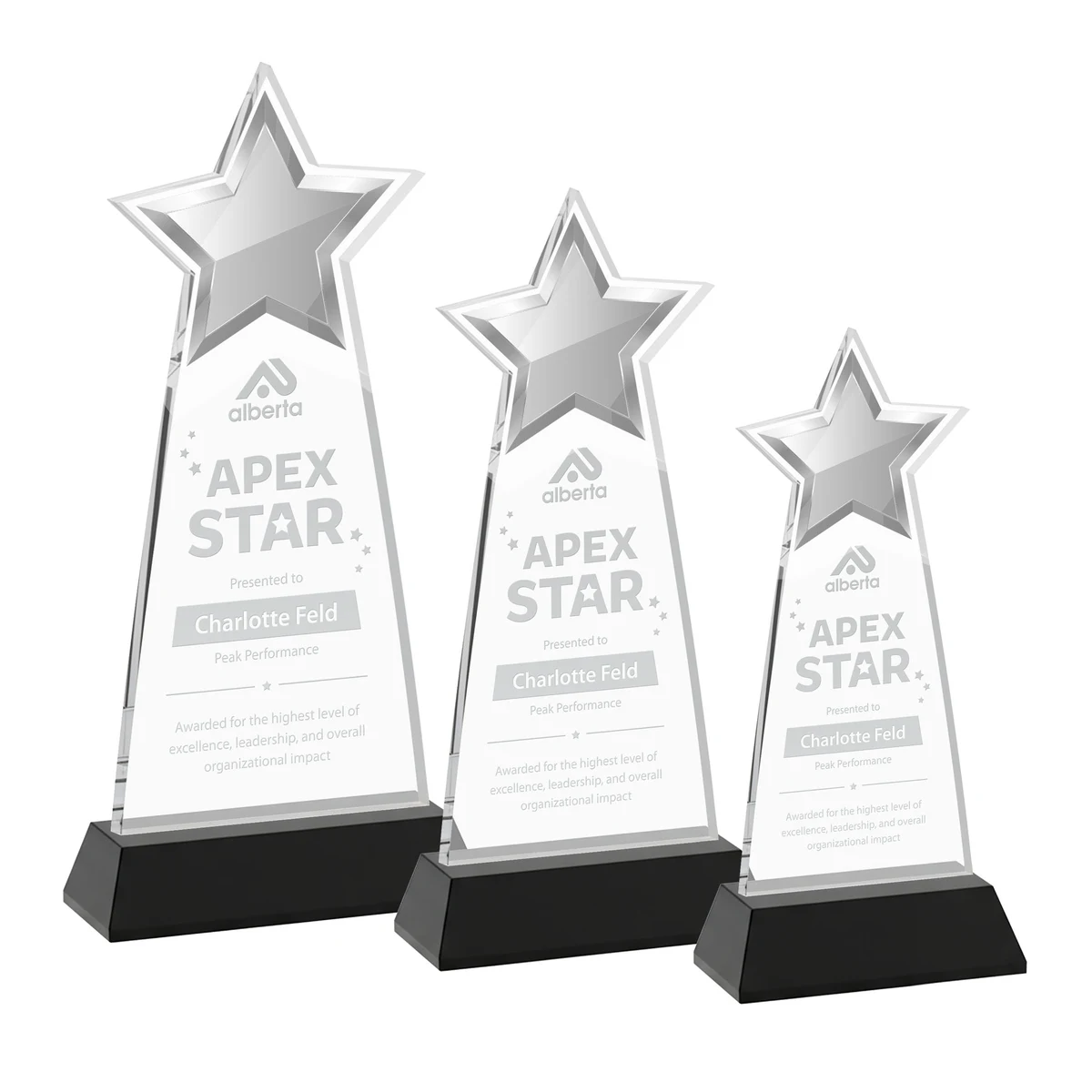 Starlite Award on Hartford Base - Black 1