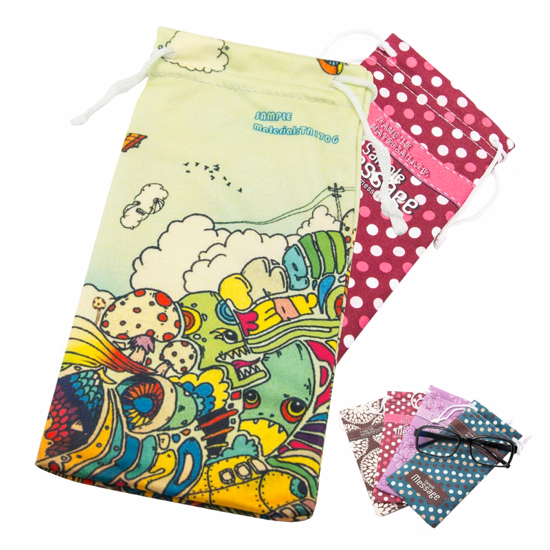 Luxurious Micro fiber Sunglass Bag - 3.5 x 7 inch