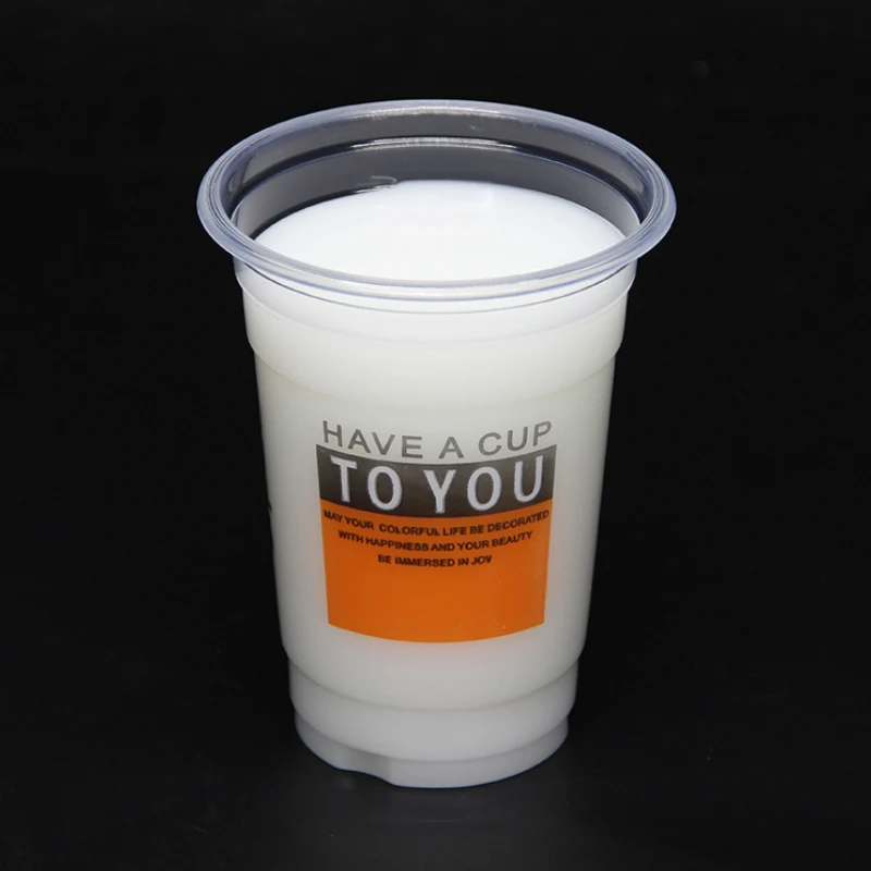 14 oz Disposable Fluted Plastic Cup 1
