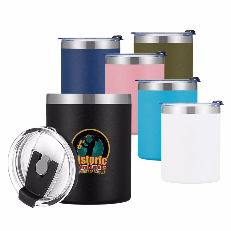 12 oz. SS Lowball Tumbler with Lid