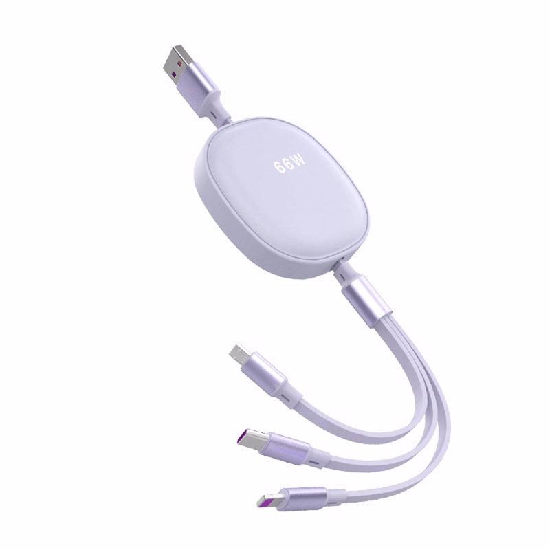 3 in 1 Multifunction Portable USB Lightning Charging Cable