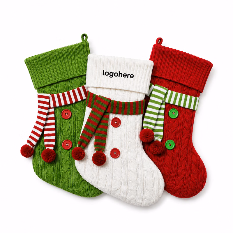 MOQ 5 Decorative Christmas Gift Stocking