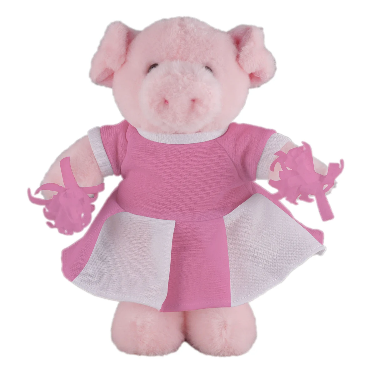 Soft Plush Stuffed Pig with Cheerleader Outfit 1