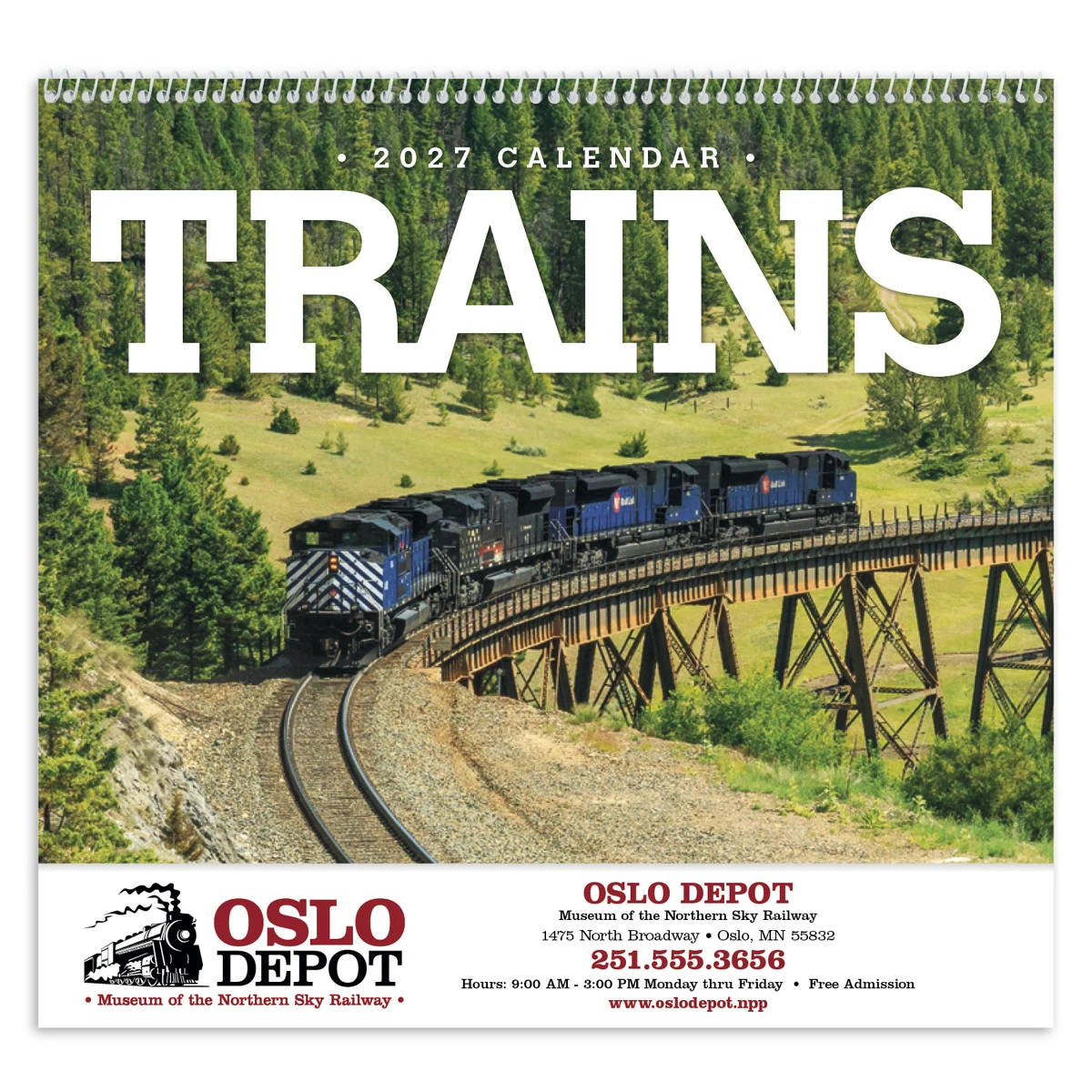 Triumph® Calendars Trains Calendar 1