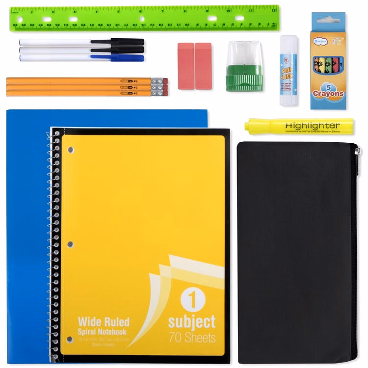 Middle School Supply Kits - 16 Pieces