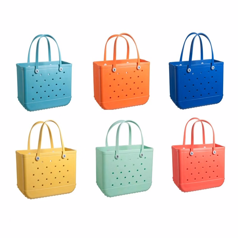 Large EVA Beach Tote Bag with Hole