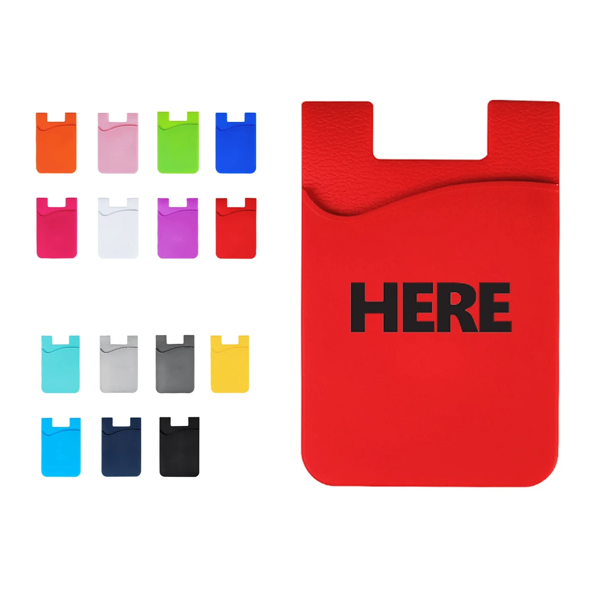 Stick-on Silicone Card Holder 1