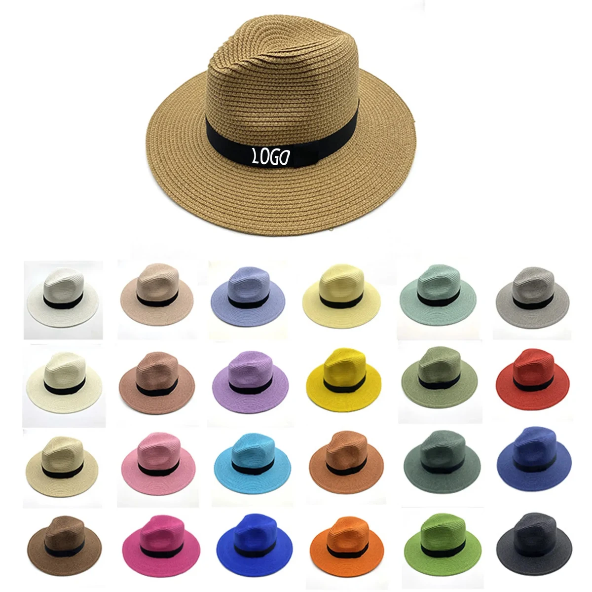Beach Panama Hats Paper Women Men Straw 1