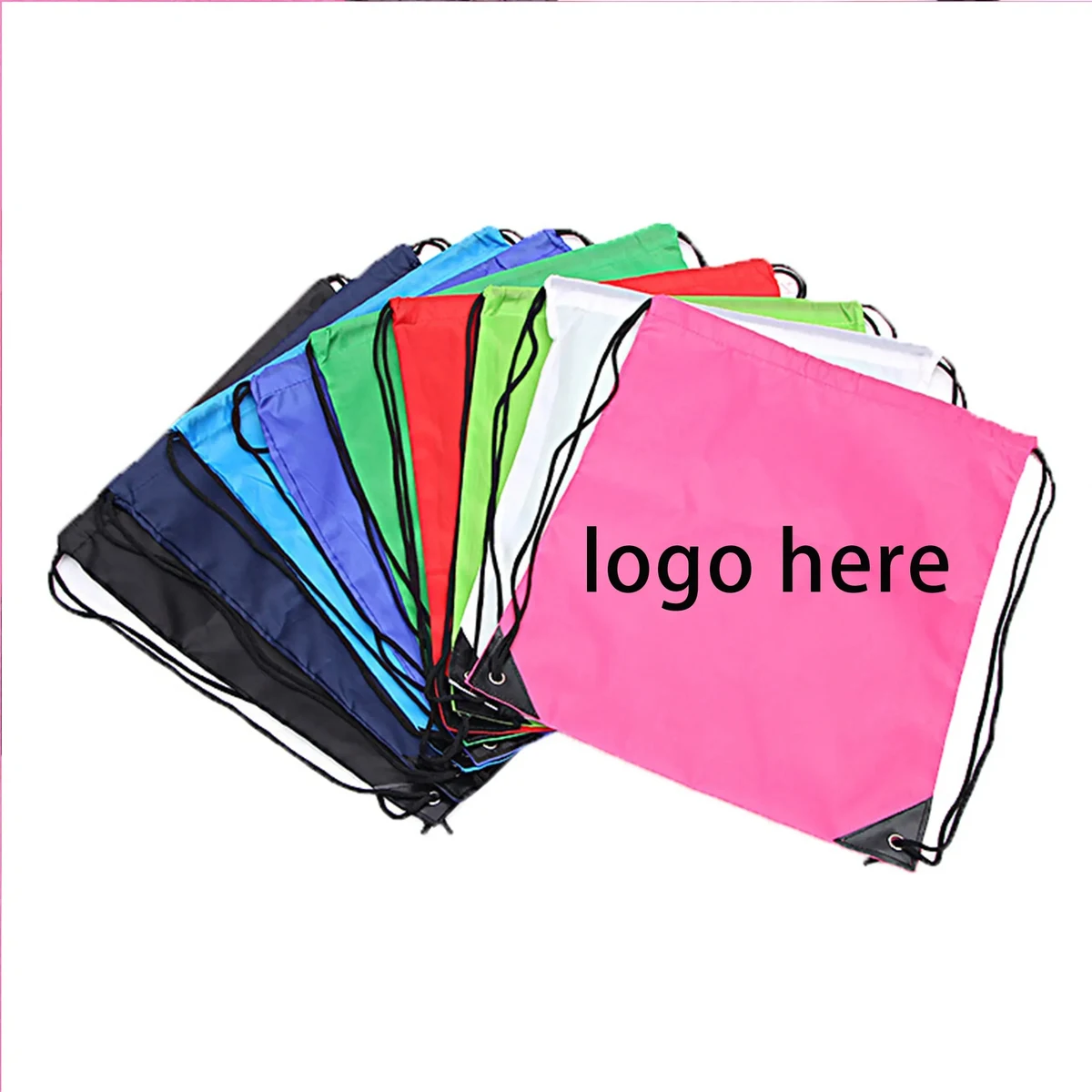 Polyester Drawstring Cinch Backpack 1