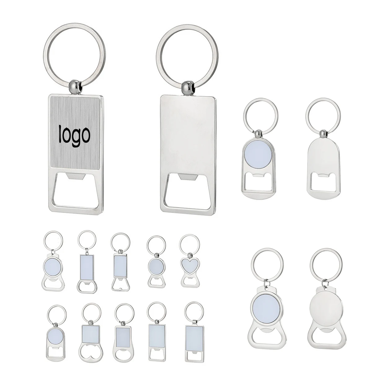 Metal Zinc Alloy Bottle Opener Keychain 1