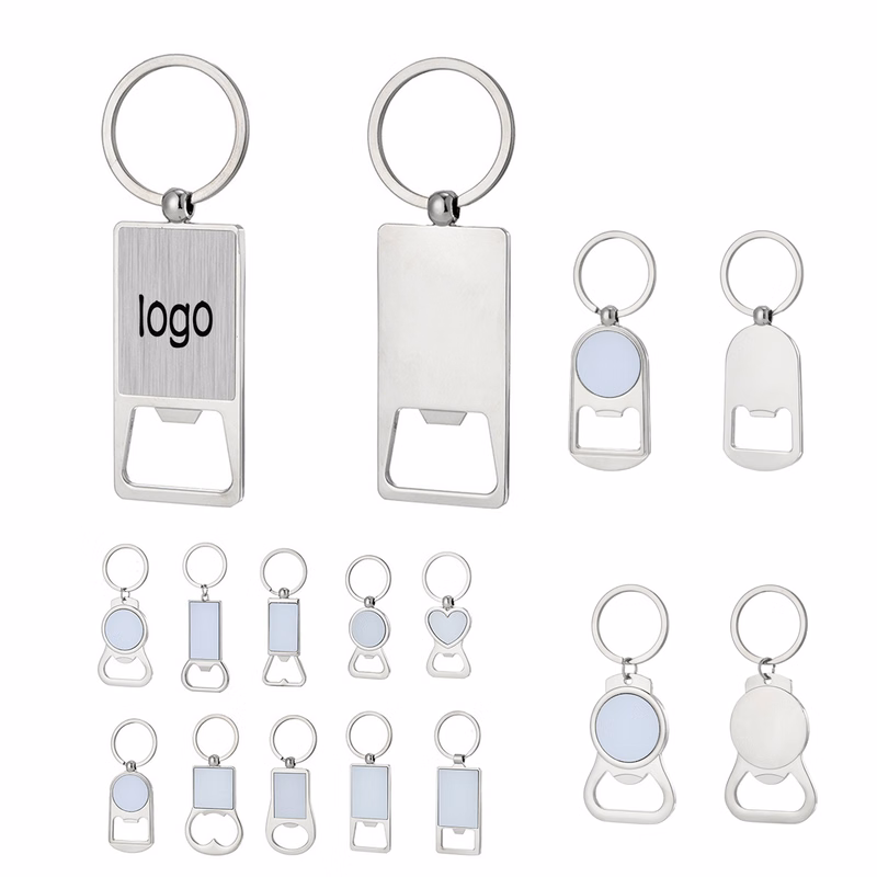 Metal Zinc Alloy Bottle Opener Keychain