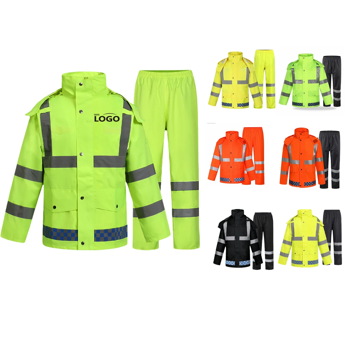 Waterproof Reflective Raincoat 1