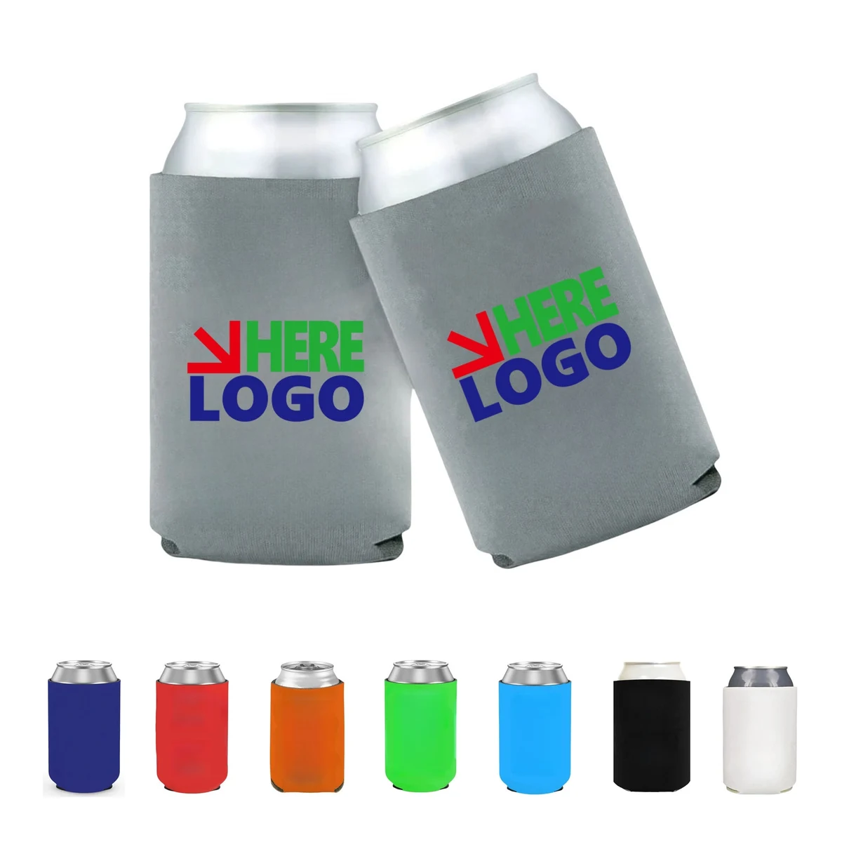 Custom Full Color Insulated Soda Can Water Cup Cooler Cover, custom koozie with logo imprint 1