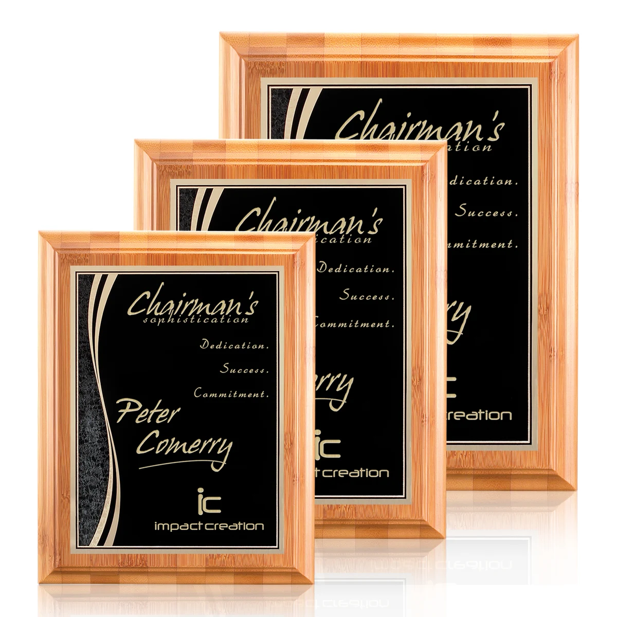 Bamboo/Finch Plaque - Black 1
