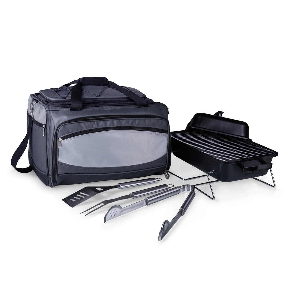 Buccaneer Portable Charcoal Grill & Cooler Tote 1