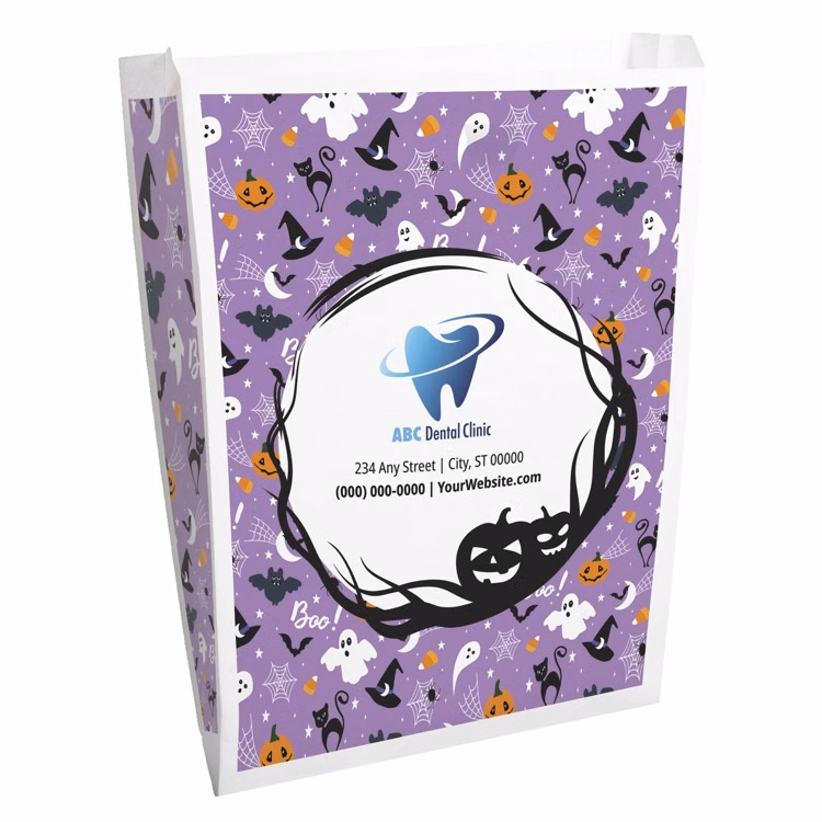 Halloween Scatter Design 1 Merchant Paper Bags (12" x 15" x 2.5")