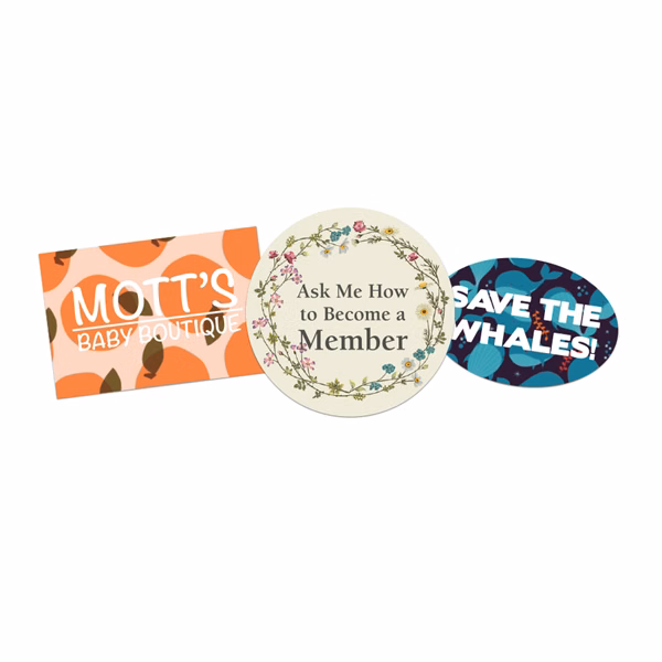 1.5" x 2.5" Water-Resistant Sticker - Oval