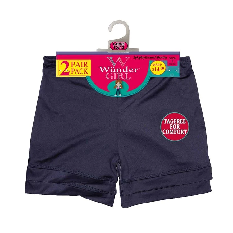 Girls' Undershorts - Navy XS-S 2 Pack 1