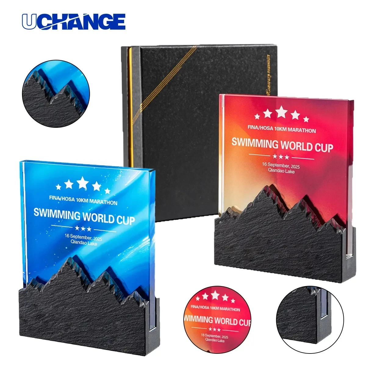 Color Crystal Mountain Peak Award Trophy 1