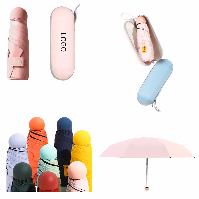 Mini Folding Sun-Rain Travel Umbrella