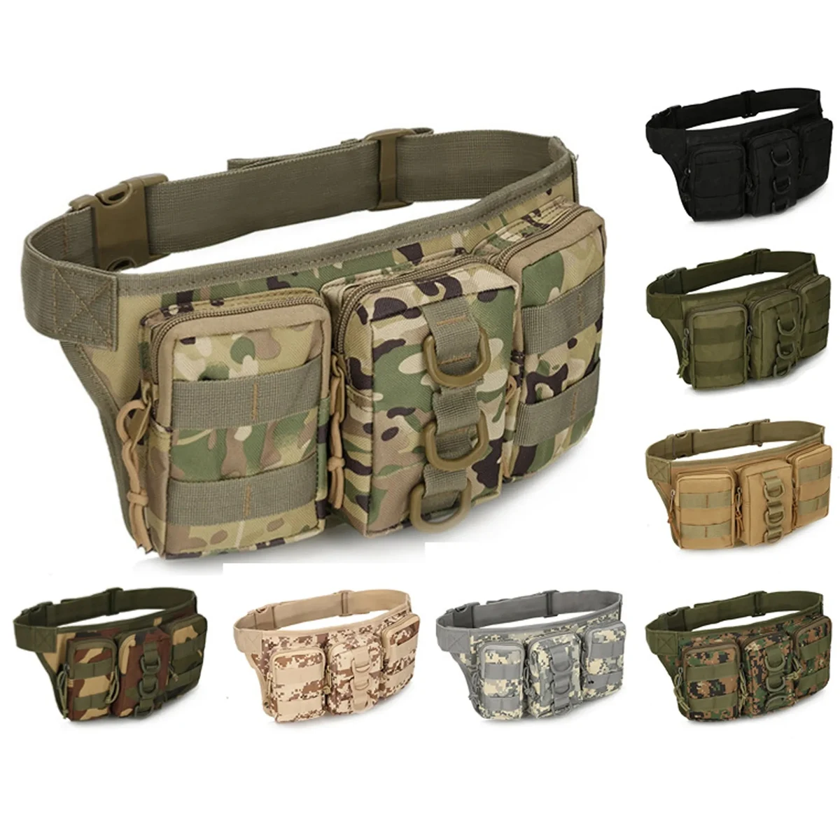 Utility Camouflage Tactical Waist Pack MOQ 50PCS 1