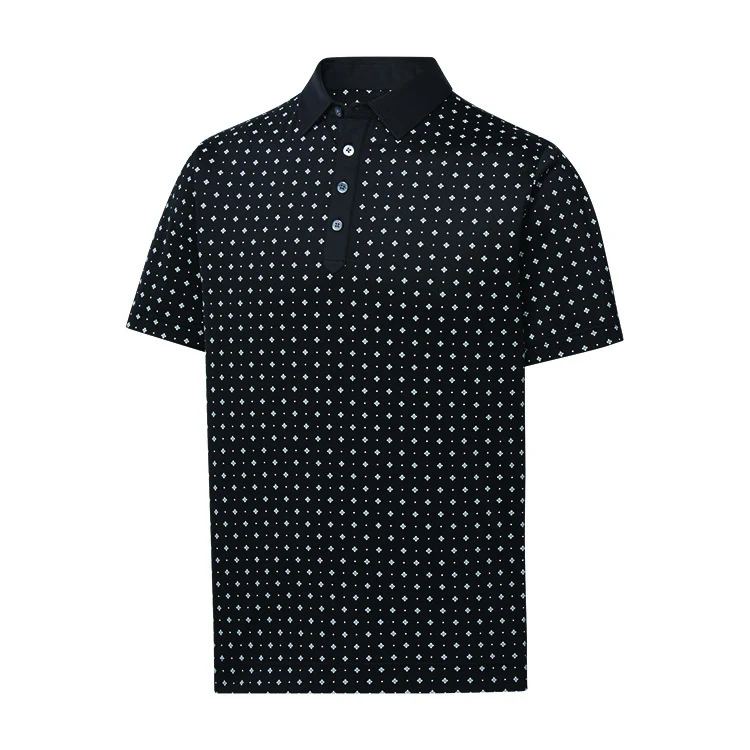 FootJoy ProDry Performance Lisle Deco Print- Athletic Fit Polo 1