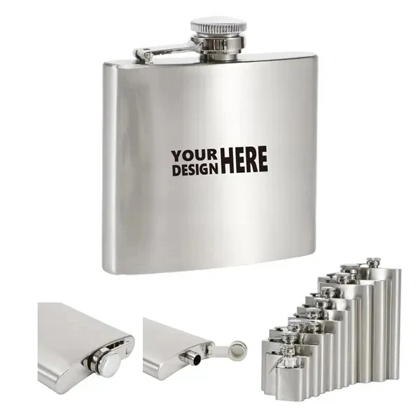 10oz 304 Stainless Steel Pocket Hip Flask Wine Pot 1