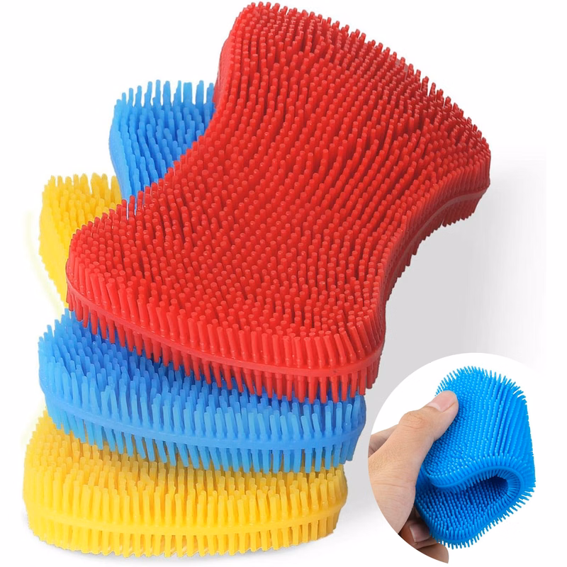 Silicone Sponge Dishwashing Brush