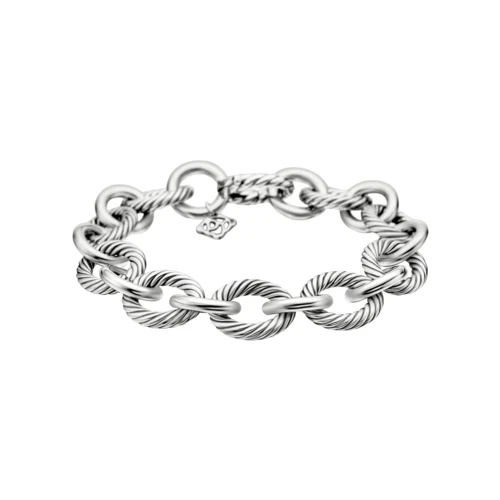 David Yurman Silver Oval Link Chain Bracelet 1