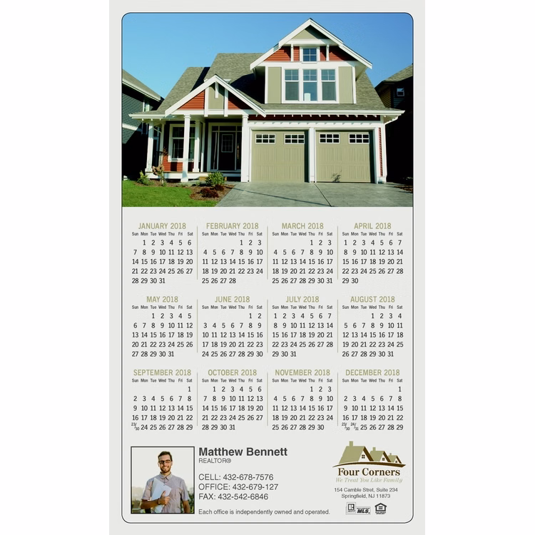 Magnet - 4x7 Round Corners - 25 mil. Real Estate