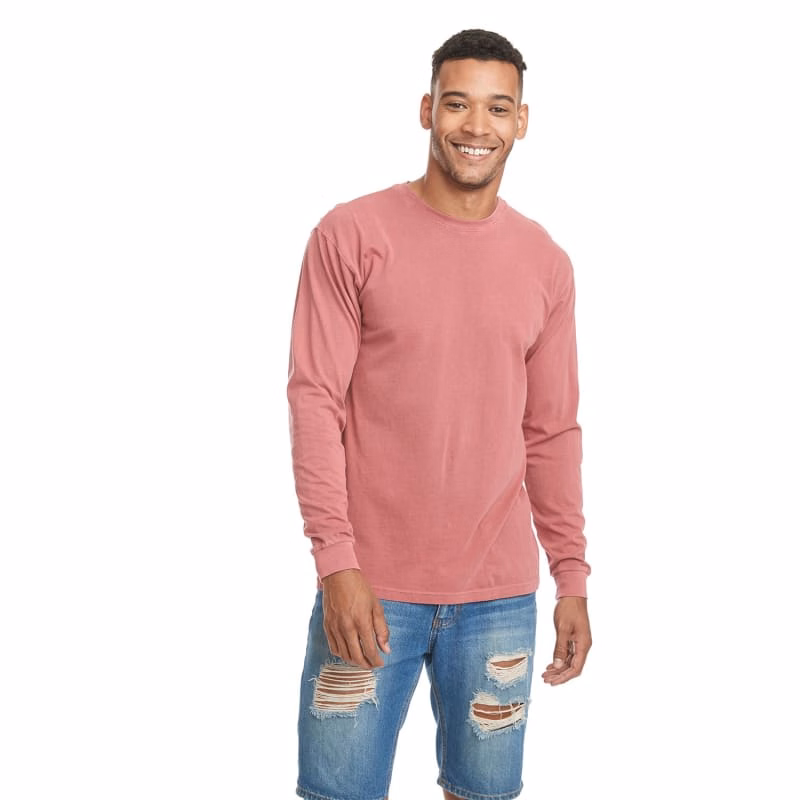 Next Level Apparel Adult Inspired Dye Long-Sleeve Crew