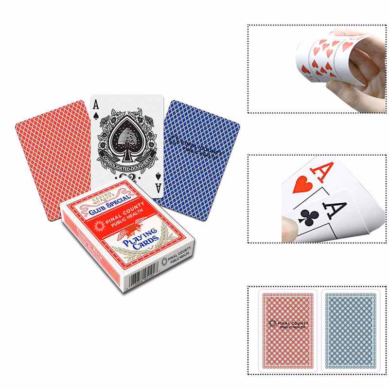 Playing cards in paper case 3.42" x 2.44"