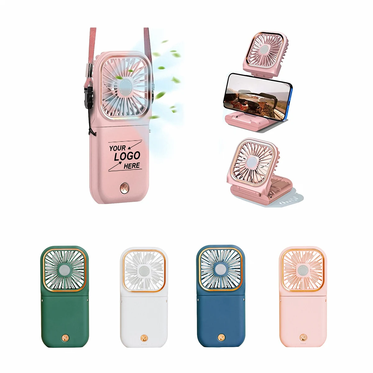 Portable Mini Fan with Multiple Functions and Foldable Design 1