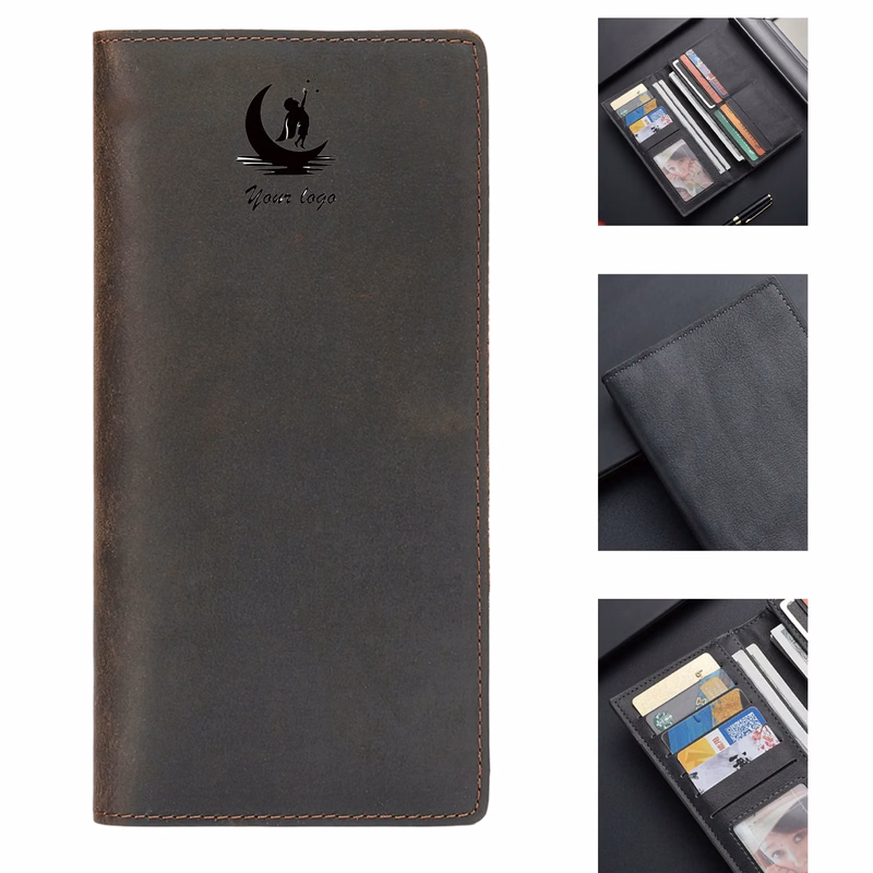 Genuine Leather Men's Wallet Fashion Retro Style