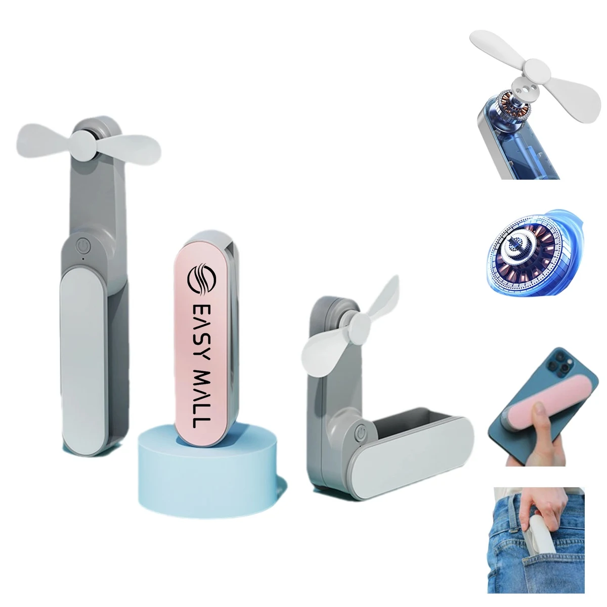 Handheld Folding Usb Silent Fan 1