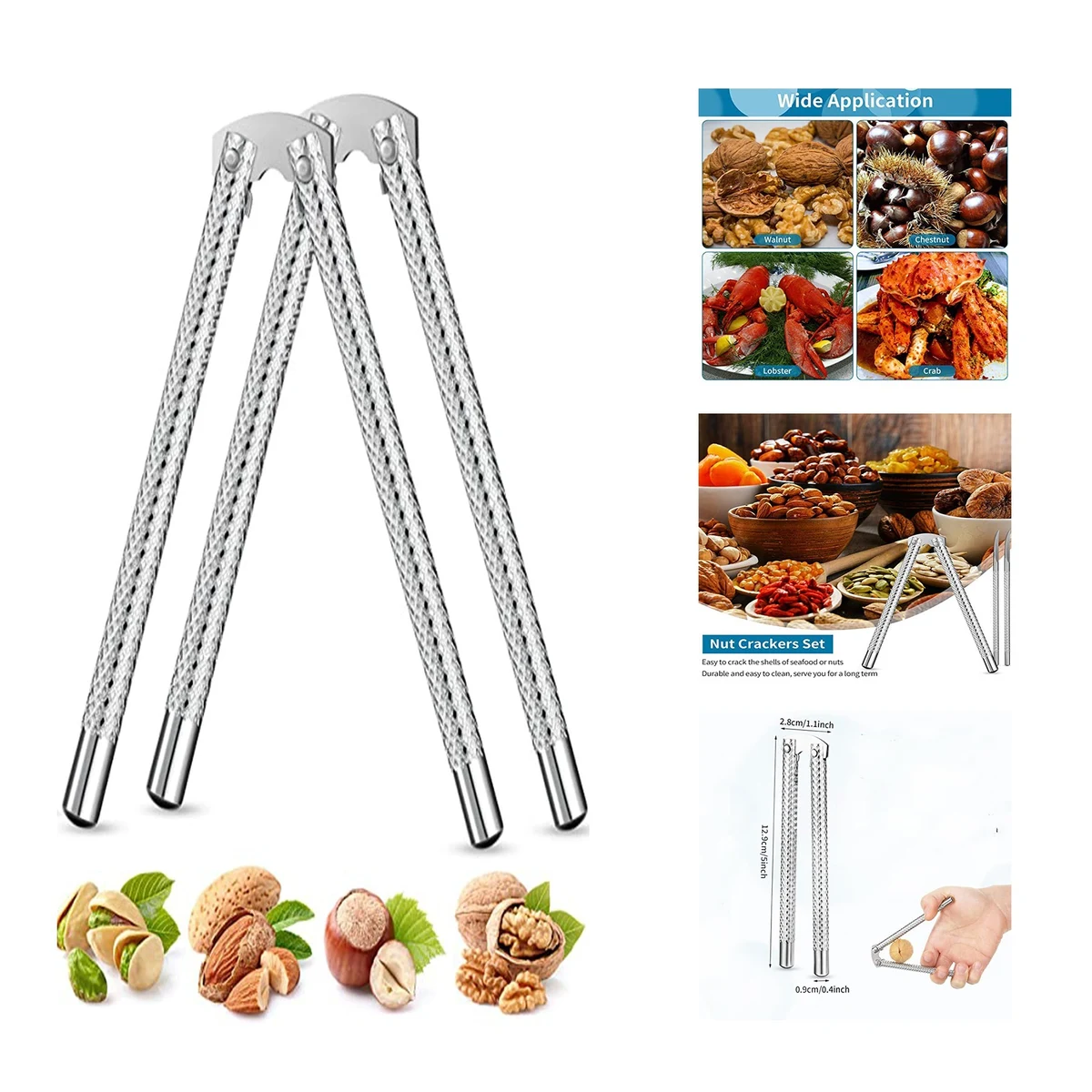 Stainless Steel Nut Cracker 1