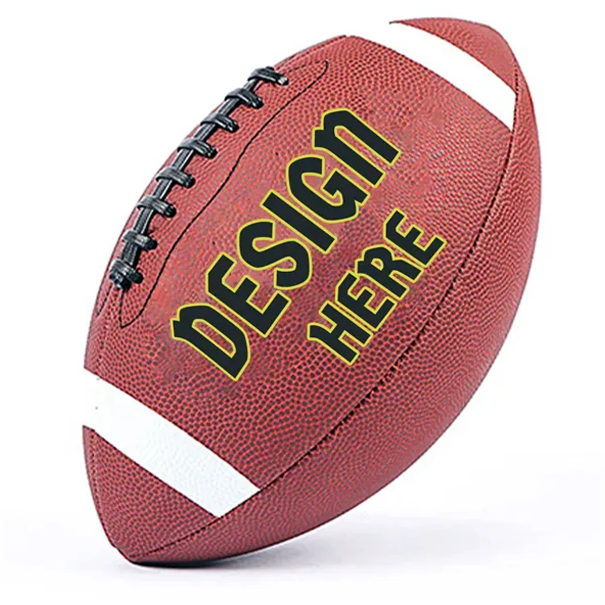 Custom Logo PU Leather Football, Adult Size 1