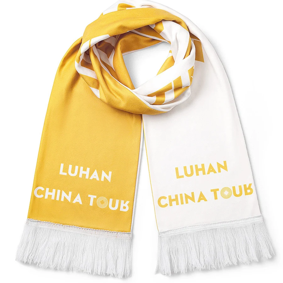 Full Sublimation Velvet Scarf with Tassel - 57"x6.7" 1