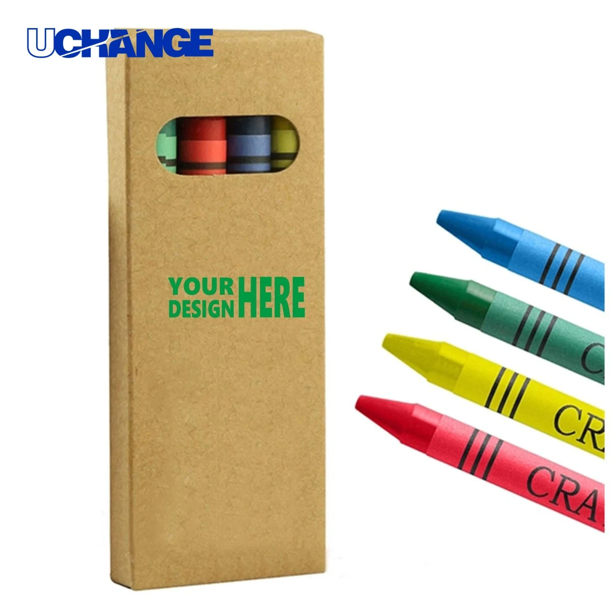 4 Pack Crayons In Paper Case for Kids 1