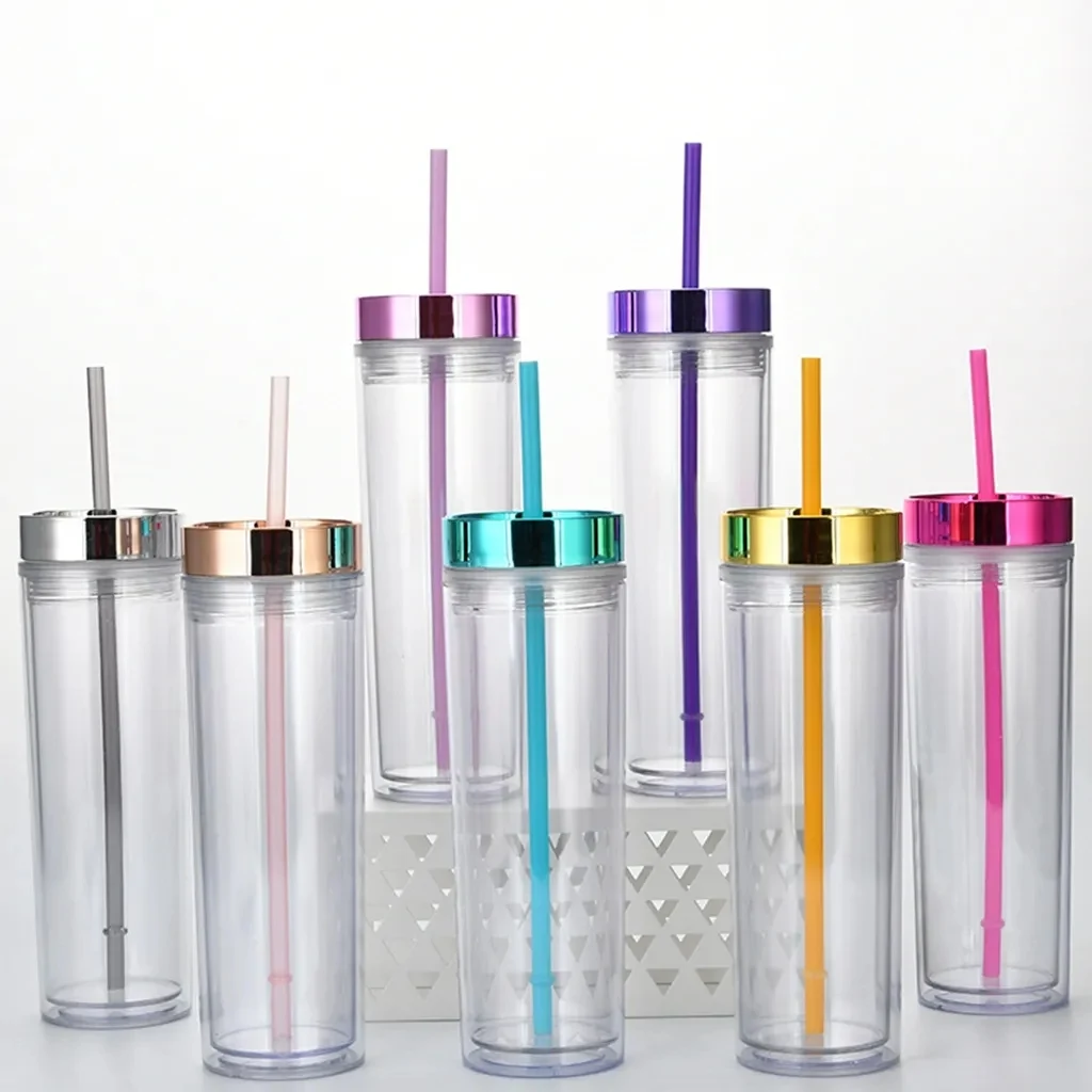 16 Oz. Plastic Double Wall Water Bottle 1