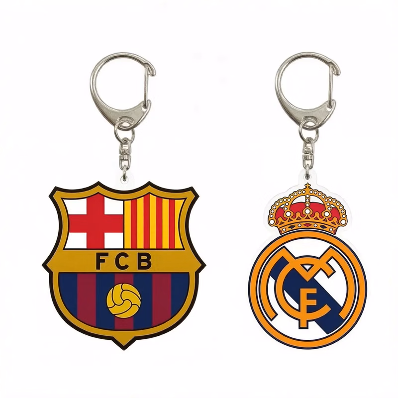 Promote your brand with a custom two-sided acrylic keychain