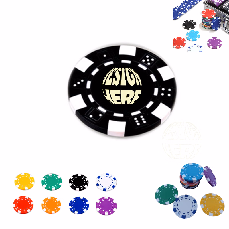 MOQ100 Casino Style Clay Dice Poker Chip