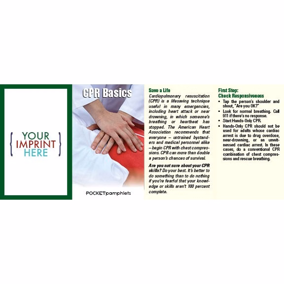 POCKET PAMPHLET - CPR Basics Pocket Pamphlet