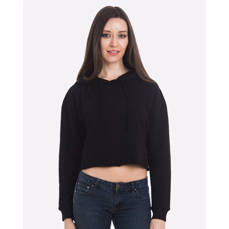 Women's Cropped Hoodie Sweatshirt - LS12000