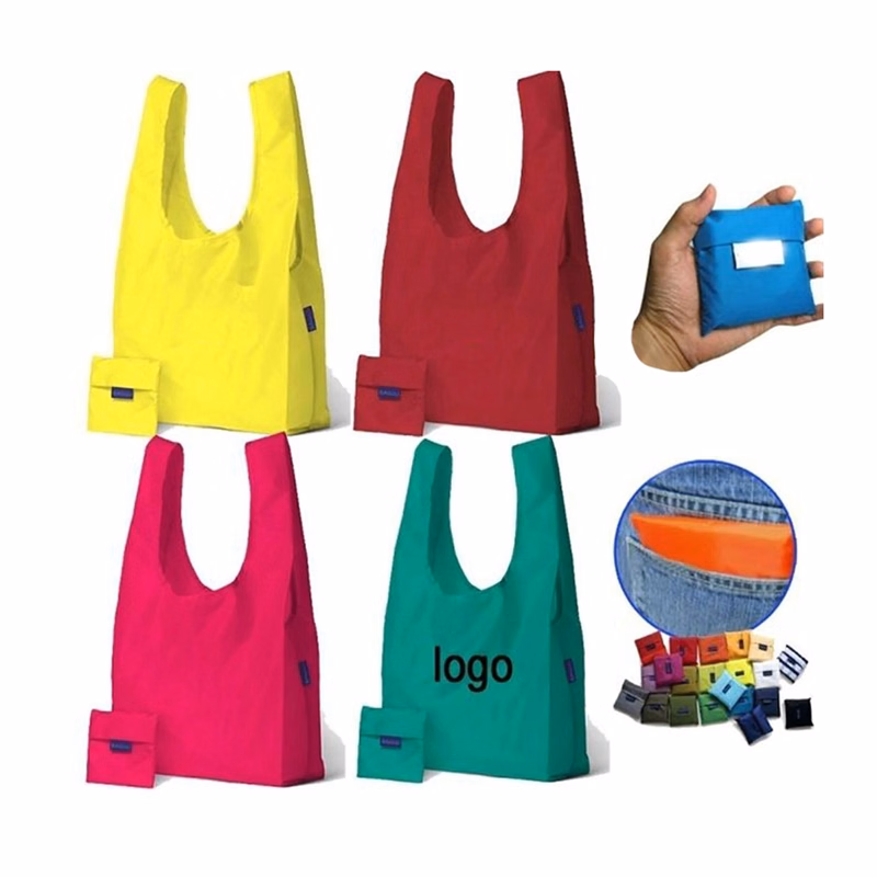 190T Polyester Foldable Shopping Tote