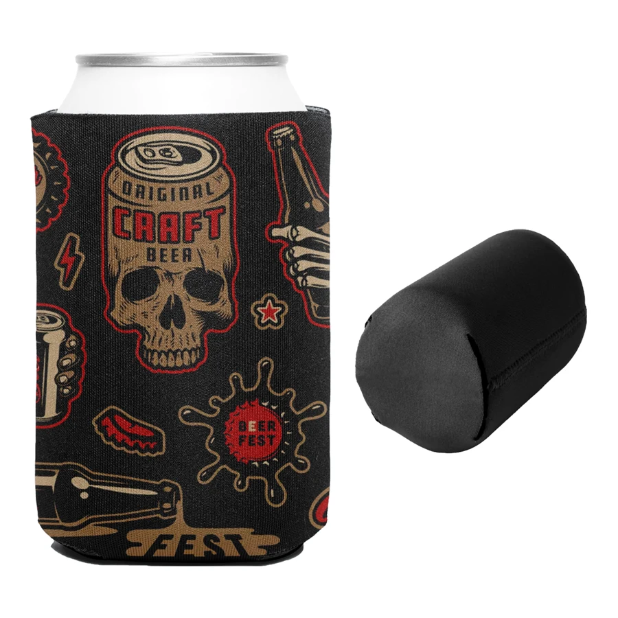Sublimation Collapsible 12 Oz Can Kooler - 3mm Neoprene 1
