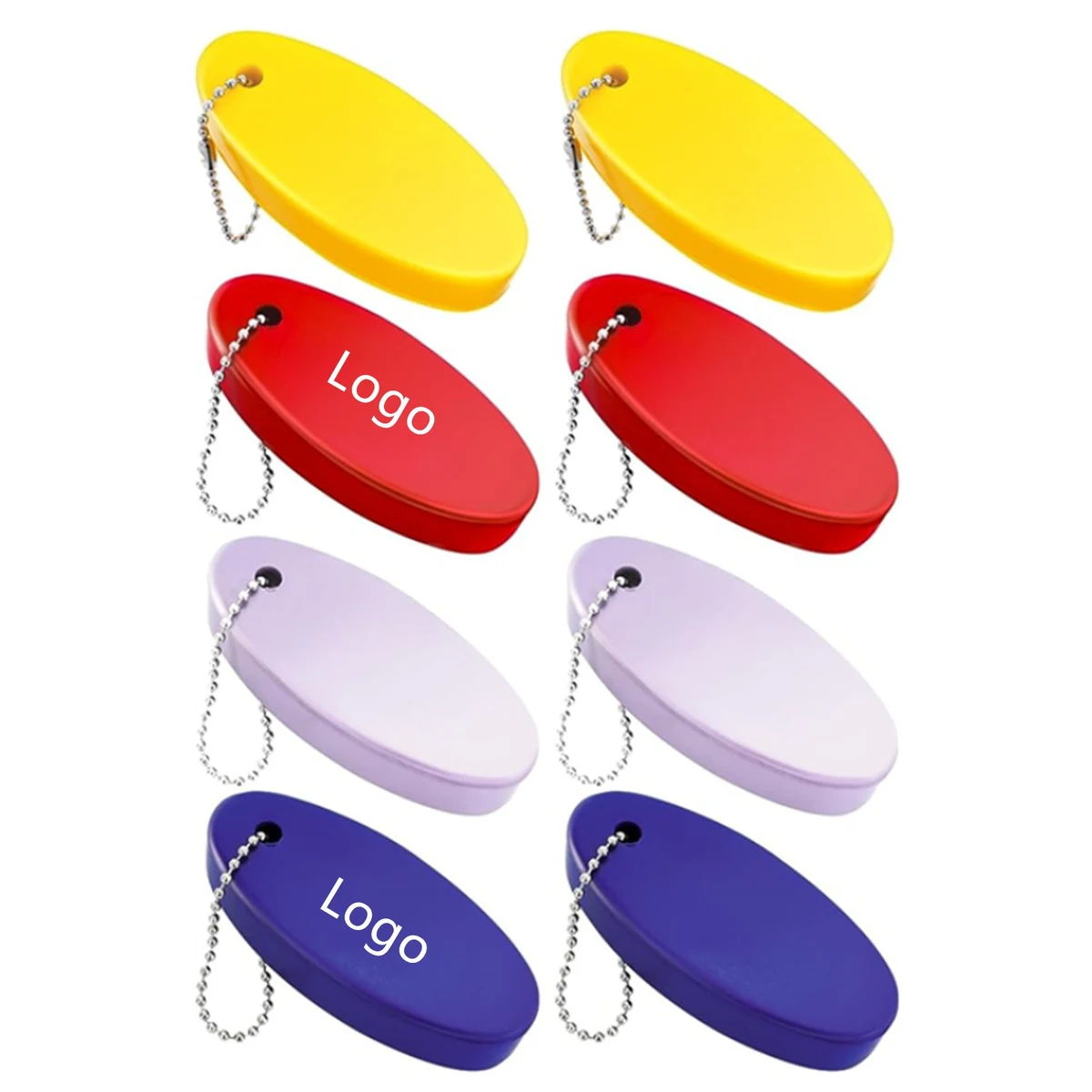 Oval Floating Foam Keychain 1