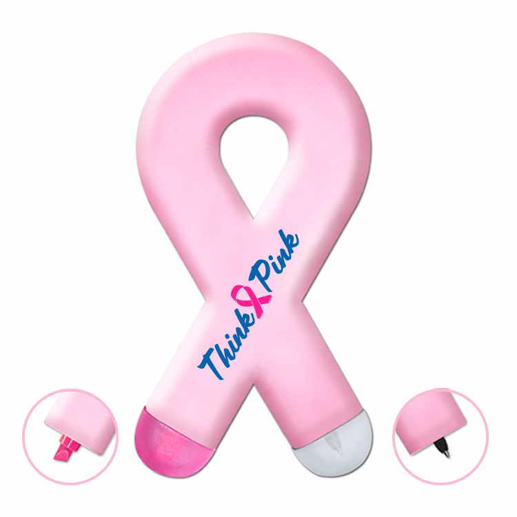 Awareness Ribbon Highlighter and Pen Combo