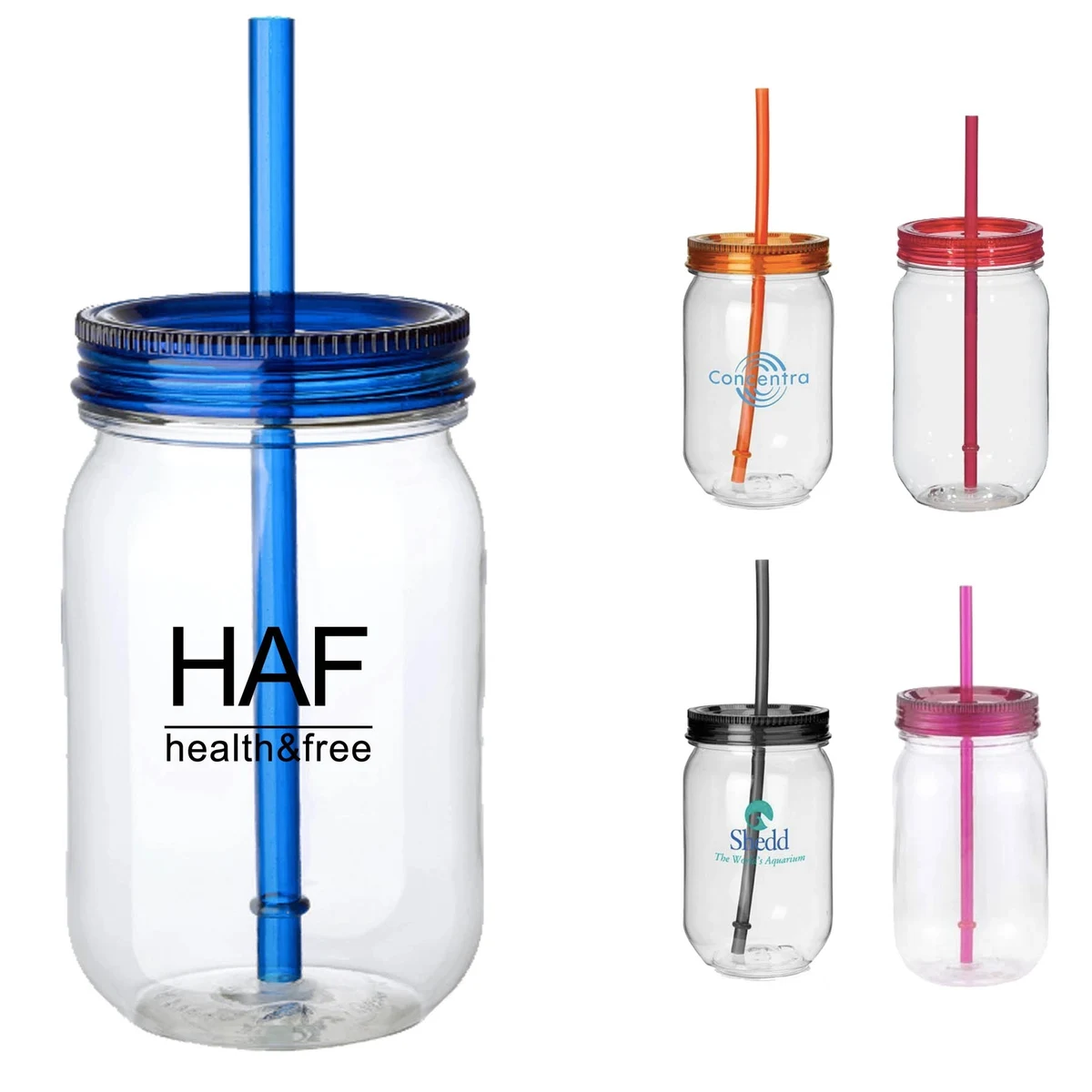 16Oz Plastic Mason Jar Drink Cup 1