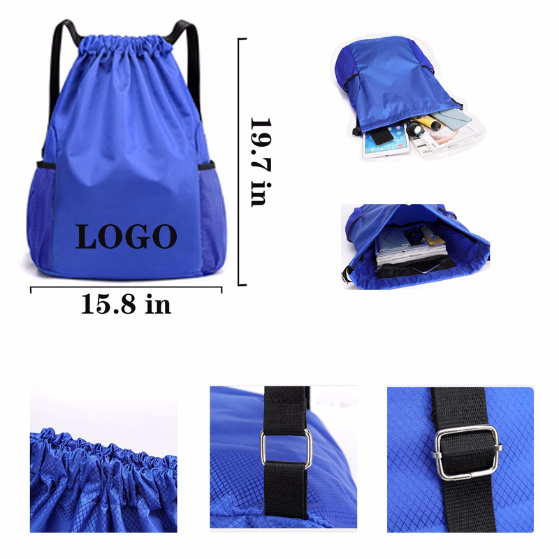 Customizable Large Capacity Drawstring Pocket